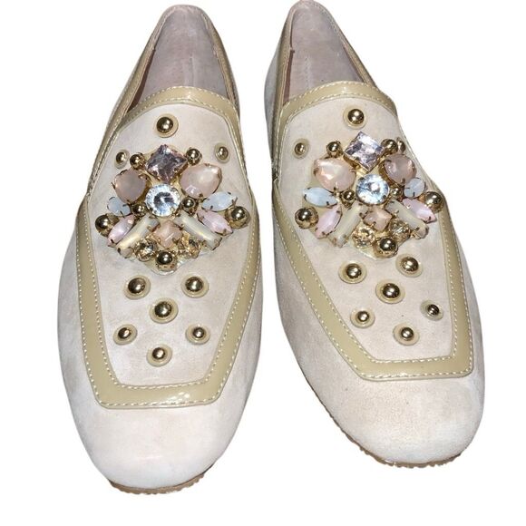 Women's Donald Pliner Rezza Crystal Embellished Loafers size 7 - Picture 3 of 9